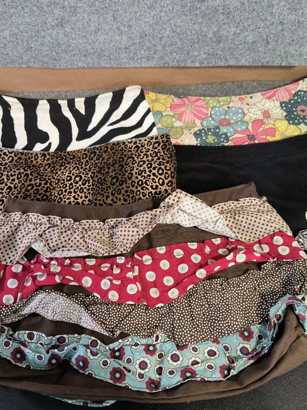 Thirty One Skirt Purse Handbag Lot Of 5 Skirts, 3 - 31 & 2 Handmade with Hooks